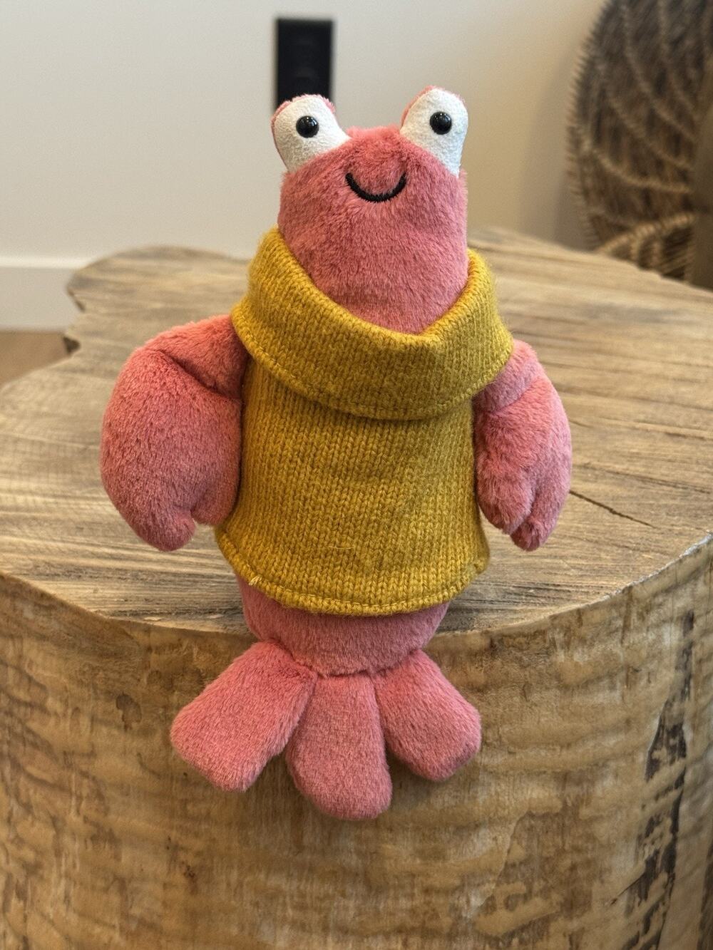 Jellycat Cozy Crew Lobster Plush Stuffie Retired 8” London Small Stuffed Animal
